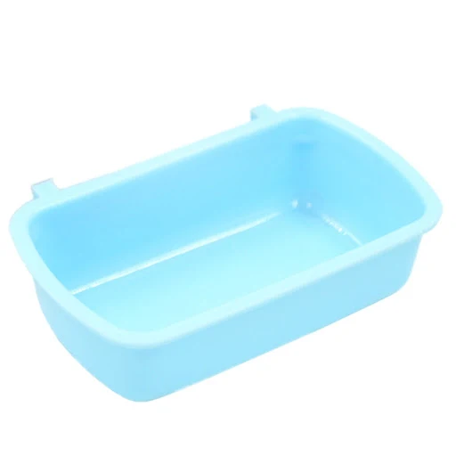 Removable Hamster Bowl Plastic Hanging Pet Cage Bowl Food Water Feeder Cup for Small Animals for Cat Puppy Guinea P