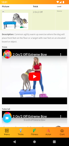 Screenshot Dog Tricktionary