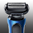 Electric shaver simulator icon