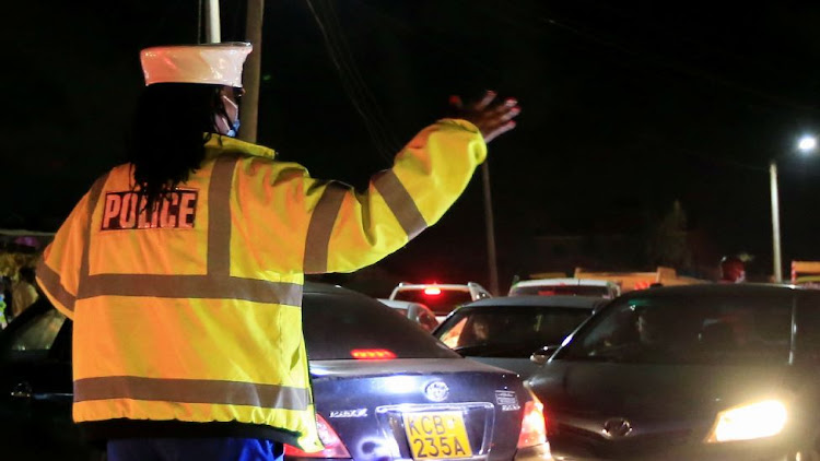 Police put up roadblocks nationwide to enforce a curfew introduced to reduce coronavirus infections