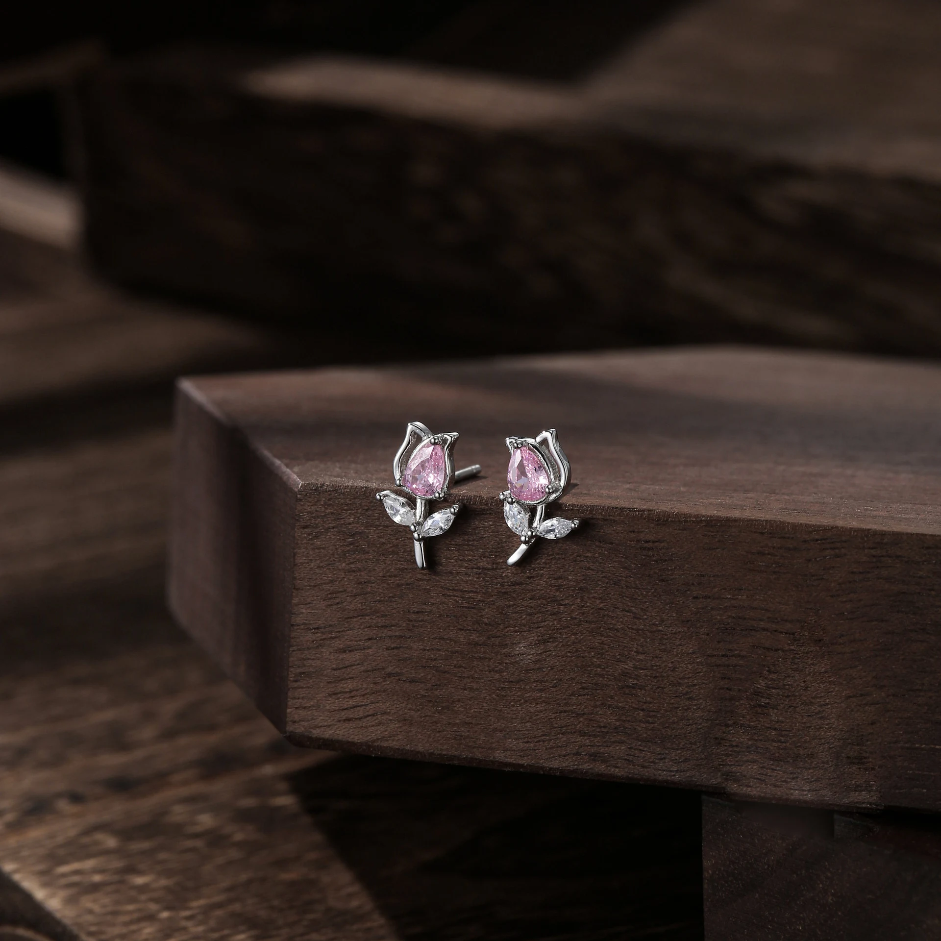Title 3, Clous doreille plats en argent sterling S925 p...