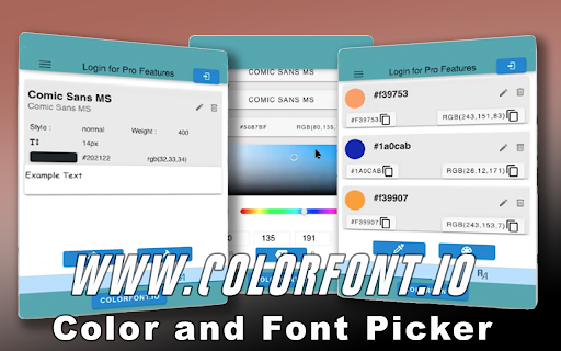 ColorFont - culori și fonturi Picker