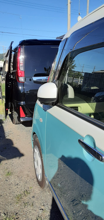 ムーヴキャンバスのパパの車・私がお盆休み中に関するカスタム事例の投稿画像3枚目