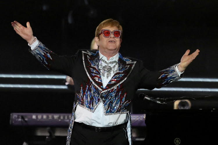 Elton John wraps up the US leg of his 'Yellow Brick Road' tour in Los Angeles on November 20 2022.