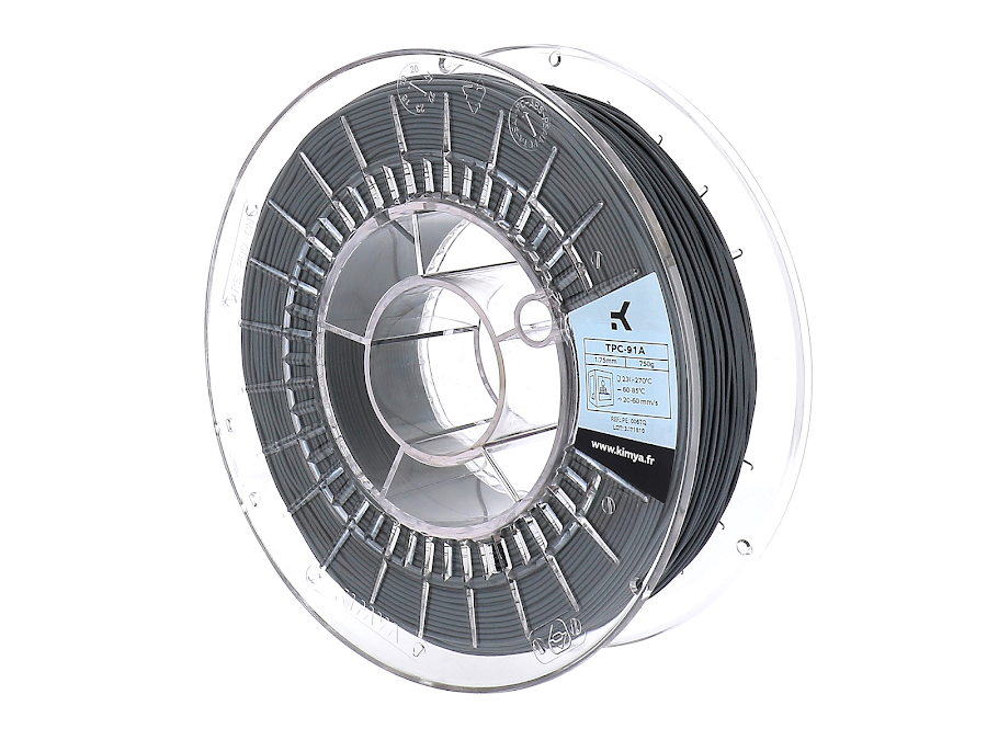 Kimya Grey TPC-91A 3D Printing Filament - 1.75mm (750g)