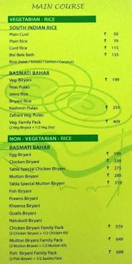 Tabla Multicuisine Restaurant menu 8