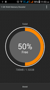 1 GB RAM Memory Booster Captura de pantalla