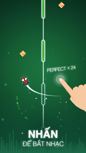 Nhấn để bắt nhạc trong game Dot n Beat
