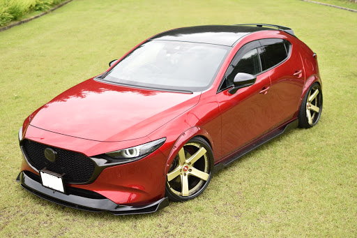 Mazda3 Bp8pのオーバーフェンダー Workwheels Back Label Zeast Bst2に関するカスタム メンテナンスの投稿画像 車のカスタム情報はcartune