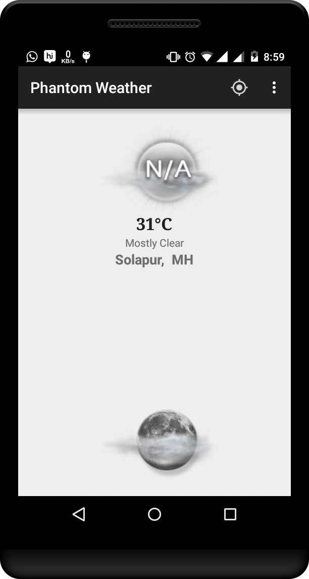 Weather Data Analysis Screen 1