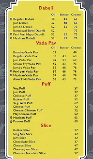 Karnavati Snacks menu 1