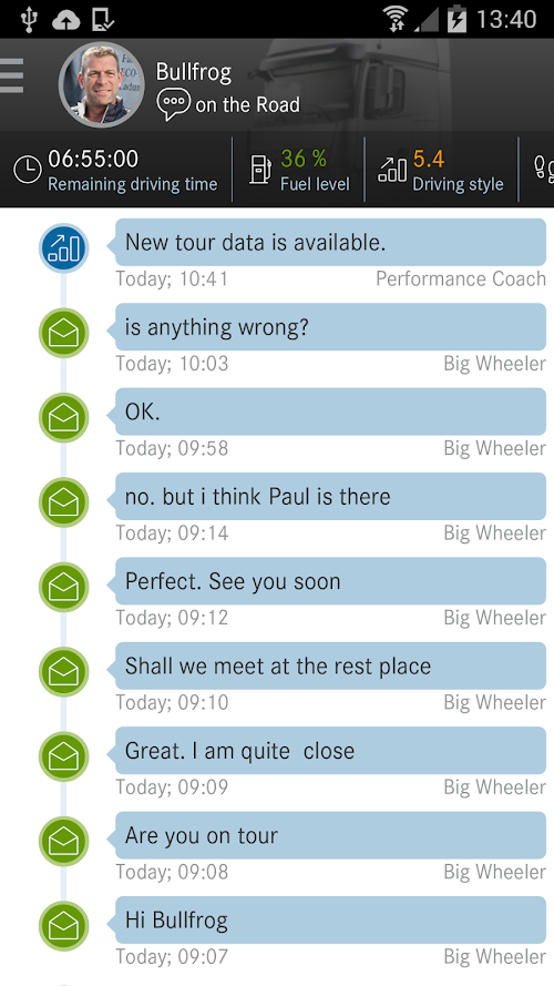 Android application FB Driver.app screenshort