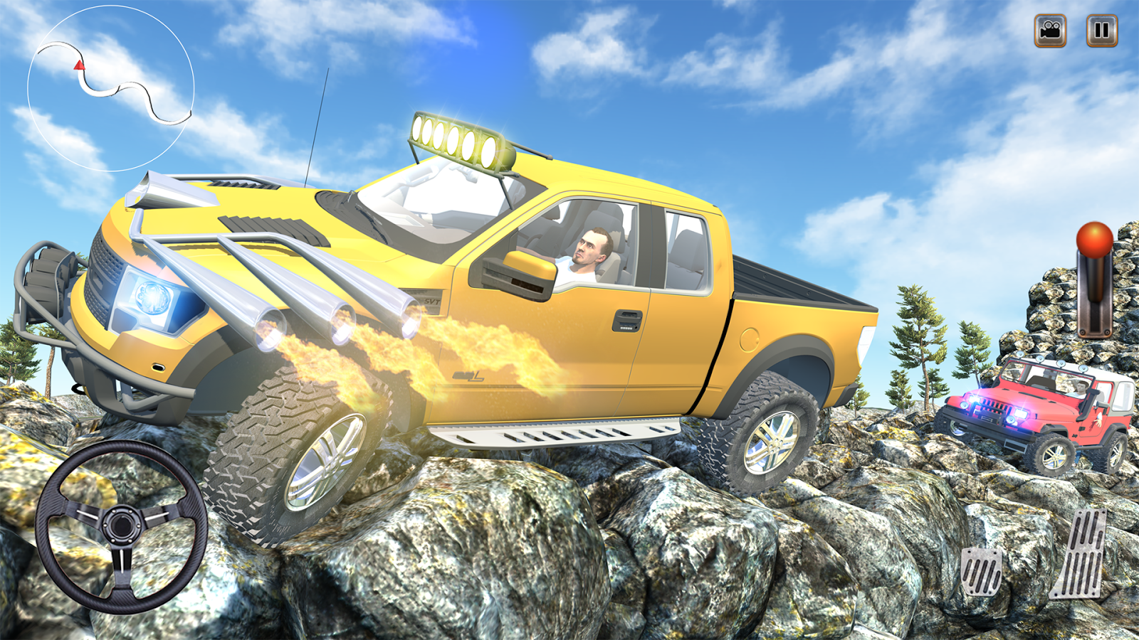  4X4 OffRoad Jeep Hill Driving – скриншот 