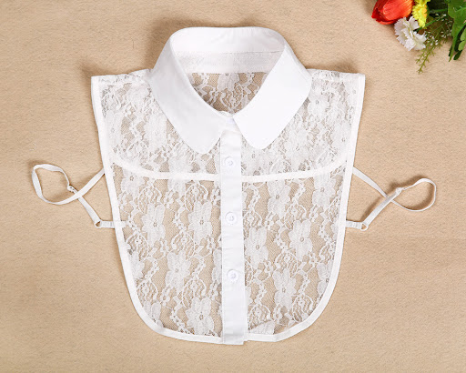 Title 24, New Ladies Retro Detachable Cotton Lace Fake Co...