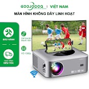 [Hàng Chính Hãng] Máy Chiếu 4K Goojodoq Wifi Full 1080P Bluetooth Tích Hợp Loa Hỗ Trợ Đồng Bộ Màn Hình Điện Thoại Thông Minh Dành Cho Android