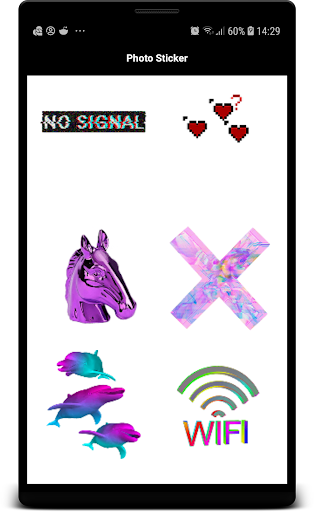 VaporWave Photo Editor Glitch Sticker