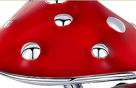 Title 7, Jewelry Mushroom Silver Pendant for DIY Fashion