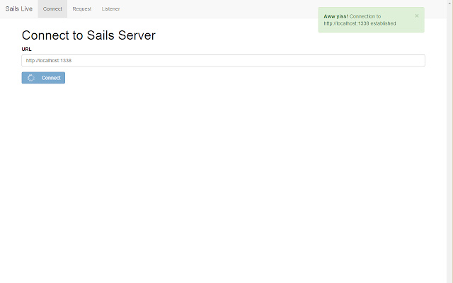 Sails Live chrome extension