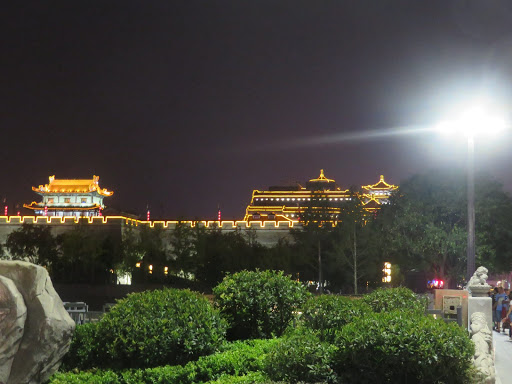 City Wall at Night Xi'an China