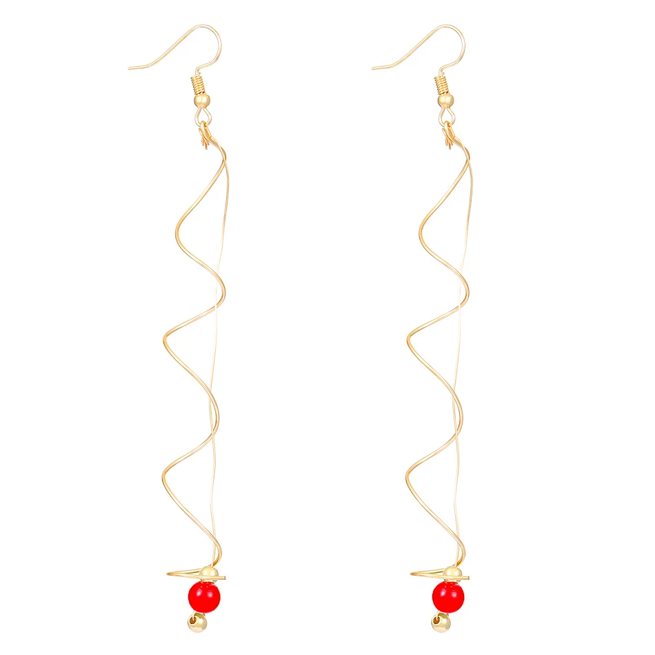Orecchini pendenti Big Wave Turchese da donna con spirale. Gioielli femminili eleganti e unici per esaltare il tuo stile e la tua bellezza.