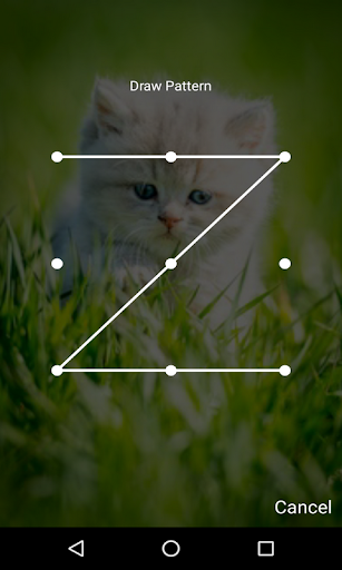 kitten Lock Screen Pattern Passcode Cute wallpaper