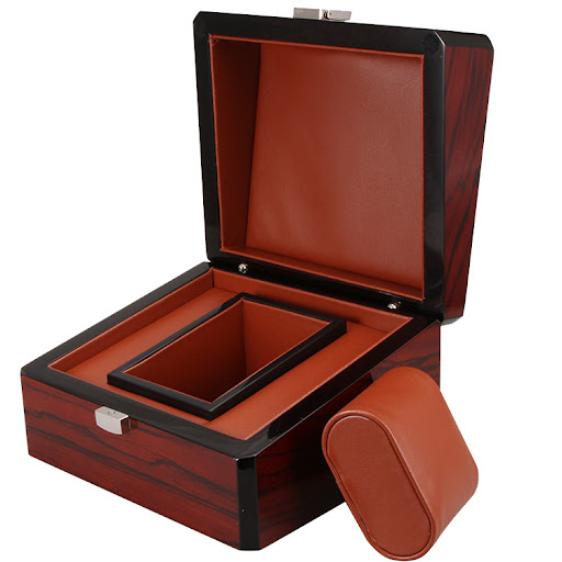 Title 3, High grade wooden Watch Jewelry Storage Box. Pr...