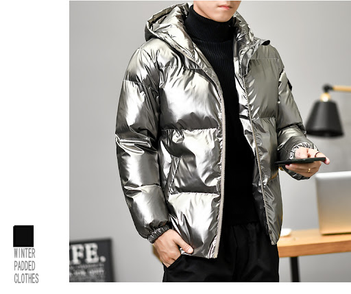 Title 35, Mens winter plus size couple short down padded...