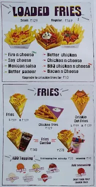 The Belgian Fries Co - Burgers & Fries menu 1