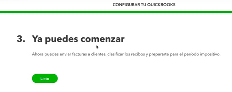 Configuración de Quickbooks Online