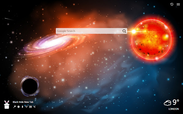 ブラックホールの新しいタブ カスタマイズされた壁紙hd