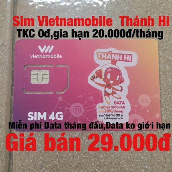 Sim 4G Vietnamobile Thánh Hi