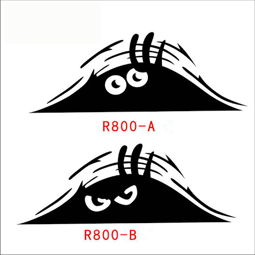 Title 5, Sand Dune Car Sticker Peeking Elf Reflective Wa...