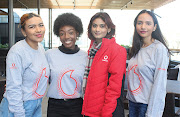 From left to right: Saabrerah Salie (19), Chimwemwe Mwansa (18), Zainaaz Hansa (18) and Shreya Rupan (19), all alumni who shared their journey with Vodacom.