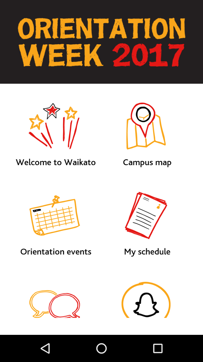UoW Orientation Week Screen 2