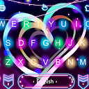アプリのダウンロード Neon Heart Keyboard Theme をインストールする 最新 APK ダウンローダ