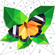 Butterfly No Poly Art - Polygon Puzzle By Number