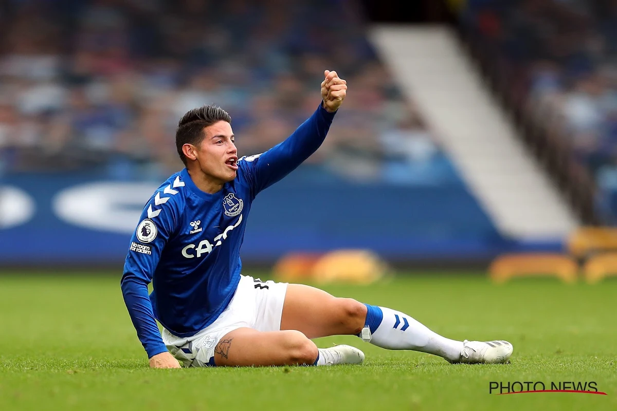 James Rodriguez is ambitieus met Everton: "Kunnen Champions League-plek bemachtigen"