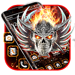 Cover Image of Download Fire angel skull theme 1.1.3 APK