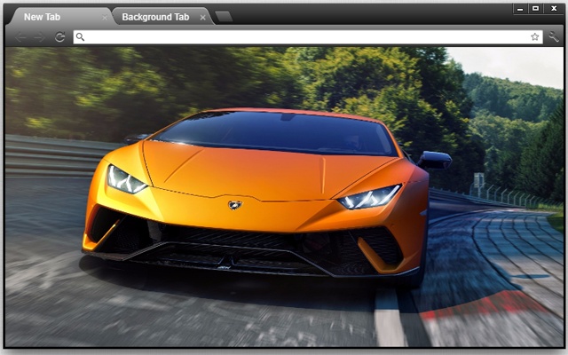 Orange Lamborgini on Speed screenshot