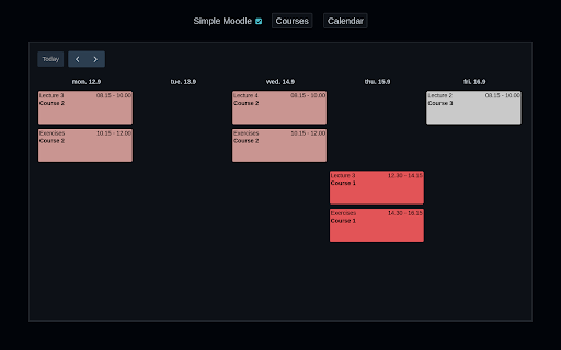 Simple Moodle