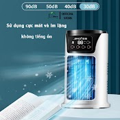 Quạt Điều Hoà Hơi Nước Mini Để Bàn, Quạt Mini Làm Mát Nhanh Chóng, Công Suất Cao 18W, 6 Cấp Độ Gió, Chứa 300Ml