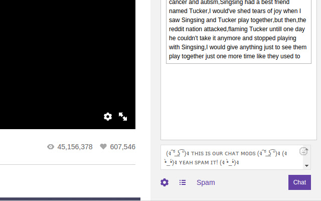 twitch tv spam