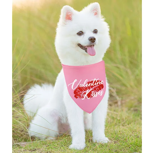 Dog Bandanas Valentine's Day Towel Cat Scarf Holiday Party For Puppy Pet Supply Costume St. Patrick's Day Large Dog Acce