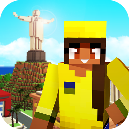 Brazil Craft: Blocky City Building Addicting Games