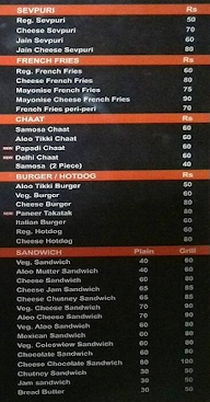 Jay Bhole Vadapav menu 2