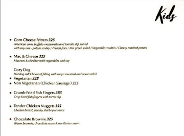 Gallery Cafe - Radisson menu 