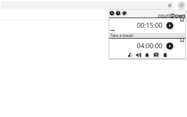 countDown chrome extension