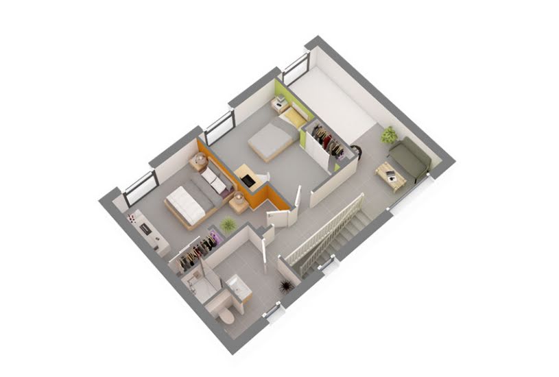  Vente Terrain + Maison - Terrain : 1 200m² - Maison : 133m² à Montaigut-sur-Save (31530) 