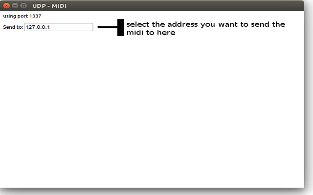 UDP MIDI Communication chrome extension
