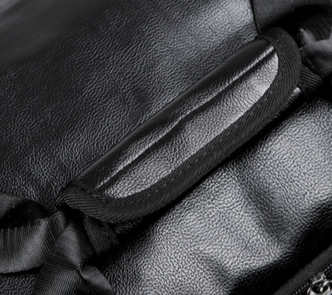 Title 4, Large Capacity Mens PU Leather Travel Bag Retr...